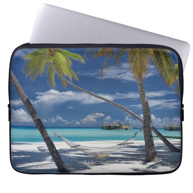 Housse Pour Ordinateur Portable Plages tropicales | Sandy Beach, Maldives (Devant)