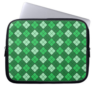 Housse Pour Ordinateur Portable Plaid vert