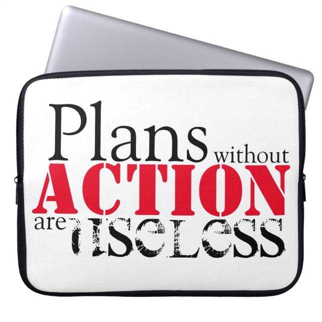 Housse pour ordinateur portable Plan d'action (Devant)