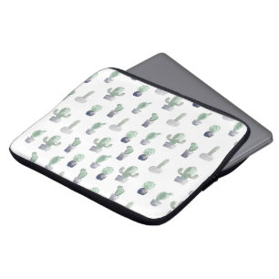 Housse Pour Ordinateur Portable Plantes de cactus à aquarelle