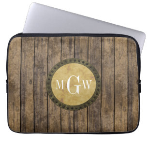 Housse Pour Ordinateur Portable Plaques de look rustique en bois #1 Steampunk 3 Mo