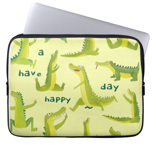 Housse Pour Ordinateur Portable Playful Dinosaurs Electronics Bag (Devant)