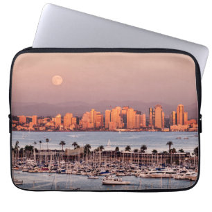Housse Pour Ordinateur Portable Pleine lune sur San Diego