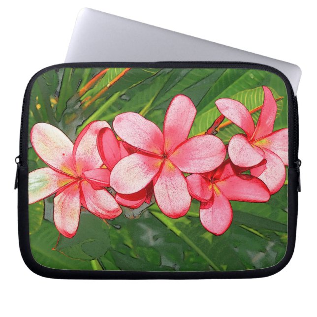 Housse Pour Ordinateur Portable Plumerias (Devant)