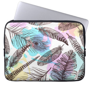 Housse Pour Ordinateur Portable Plumes de paquetage