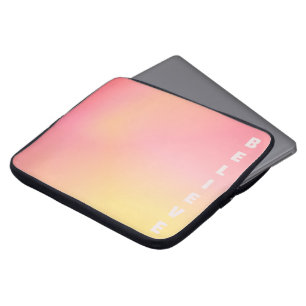 Housse Pour Ordinateur Portable Poche rose Positif Dégradé esthétique "Croire"