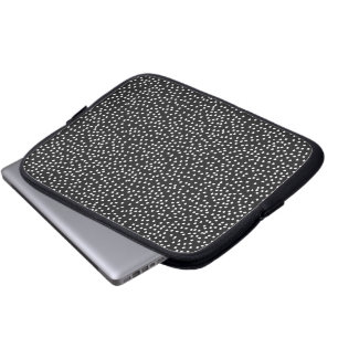 Housse Pour Ordinateur Portable pochette de l'ordinateur portable à points noirs