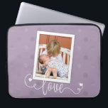 Housse Pour Ordinateur Portable Points Photo Cadrés Modernes<br><div class="desc">Photo moderne personnalisée avec des points. La couleur de la manche de l'ordinateur peut être modifiée pour correspondre à votre photo en allant dans "Cliquez pour customiser plus loin" et modifier le menu d'édition.</div>