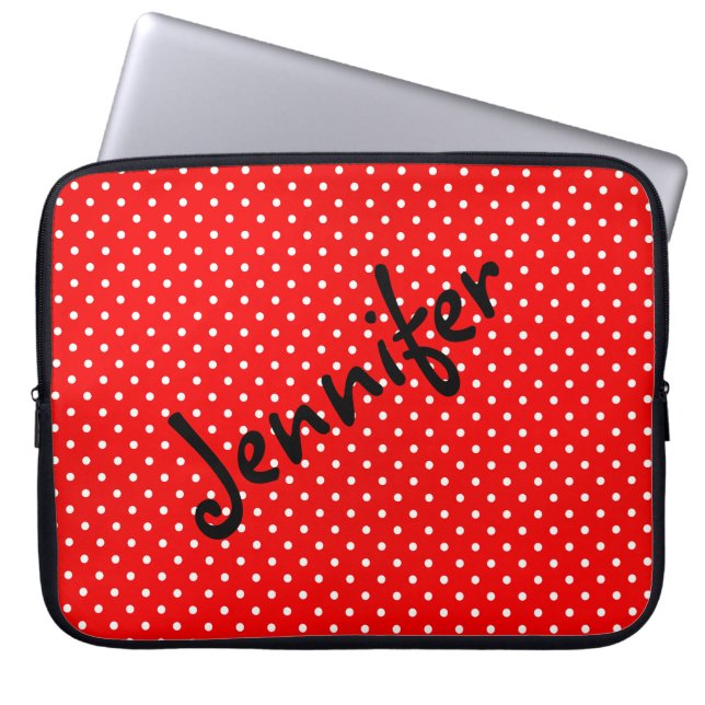 Housse Pour Ordinateur Portable Pois (Devant)