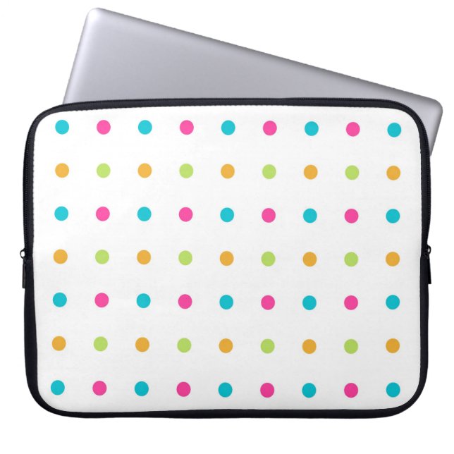 Housse Pour Ordinateur Portable Pois (Devant)