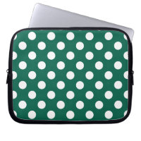 Pois blancs sur vert sauge
