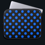 Housse Pour Ordinateur Portable Pois bleu et noir<br><div class="desc">Pois bleu et noir</div>