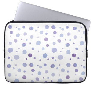 Housse Pour Ordinateur Portable pois peint à la main