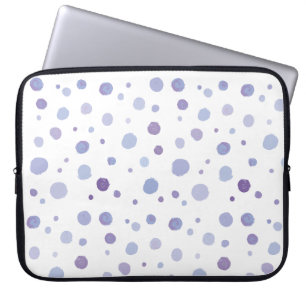 Housse Pour Ordinateur Portable pois peint à la main