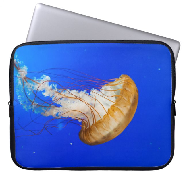 HOUSSE POUR ORDINATEUR PORTABLE POISSON BROWN (Devant)