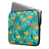 Housse Pour Ordinateur Portable Poisson d'or dans l'aquarium (devant gauche)