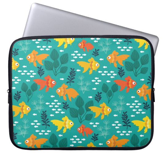 Housse Pour Ordinateur Portable Poisson d'or dans l'aquarium (Devant)