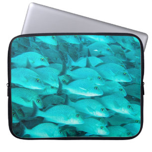 Housse Pour Ordinateur Portable Poissons tropicaux colorés et barrière de corail d