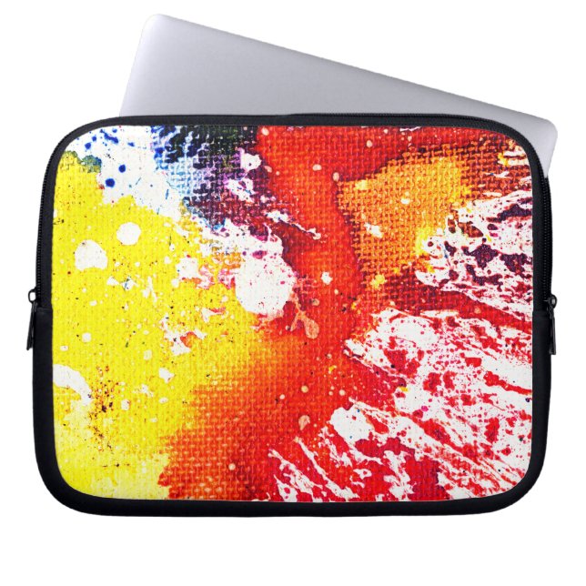 Housse Pour Ordinateur Portable Polychrome #13C par Michael Moffa (Devant)