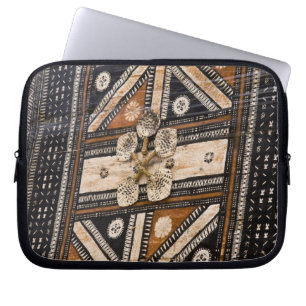 Housse Pour Ordinateur Portable Polynésie, Royaume des Tonga. Détail de tapa