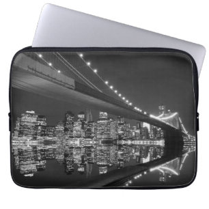 Housse Pour Ordinateur Portable Pont de Brooklyn et horizon de Manhattan