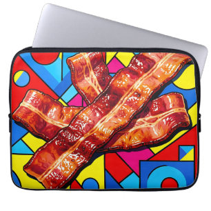Housse Pour Ordinateur Portable Pop Art Bacon Croustillant