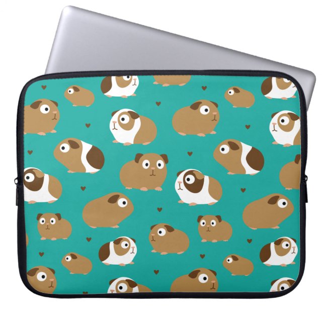 Housse Pour Ordinateur Portable Portable mignon Guinée Pigs (Devant)