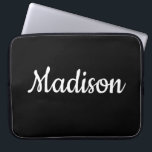 Housse Pour Ordinateur Portable Portable noir<br><div class="desc">Quelque chose pour tout le monde offre customisé manche portable personnalisée. Cette pochette d'ordinateur portable au design unique est attrayante et attrayante. Pendant que vous êtes déjà ici, vous pouvez vouloir voir d’autres articles connexes de salle de bain tels que les rideaux de douche, les distributeurs de savon, les nattes,...</div>