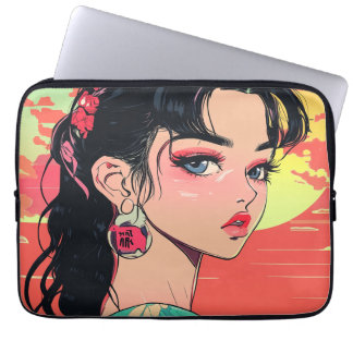 Housse Pour Ordinateur Portable Portable pour fille Sunset Anime