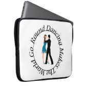 Housse Pour Ordinateur Portable Portable ronde de danse 15 pouces (Devant droit)