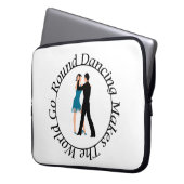 Housse Pour Ordinateur Portable Portable ronde de danse 15 pouces (devant gauche)