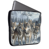 Housse Pour Ordinateur Portable Portable Wolf Pack personnalisable (Devant droit)
