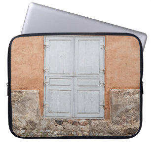 HOUSSE POUR ORDINATEUR PORTABLE PORTE EN BOIS GRIS