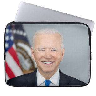 Housse Pour Ordinateur Portable Portrait de la Maison Blanche du Président Joe Bid