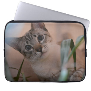 Housse Pour Ordinateur Portable Portrait photo de chat