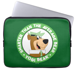 Housse Pour Ordinateur Portable Portrait souriant de l'ours de Yogi