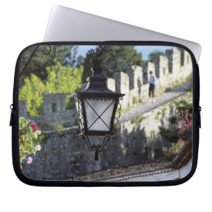 Housse Pour Ordinateur Portable Portugal, Óbidos. Lampadaire en fer et XIVe