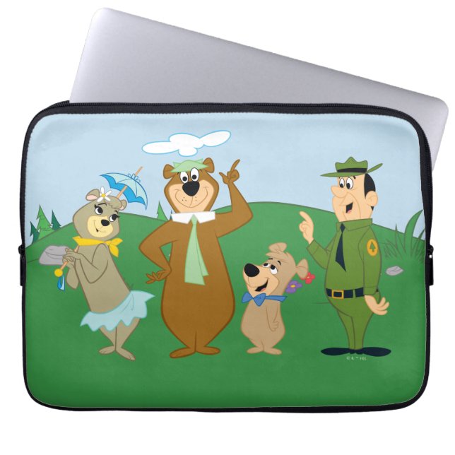 Housse Pour Ordinateur Portable Pose classique Yogi Bear and Friends (Devant)