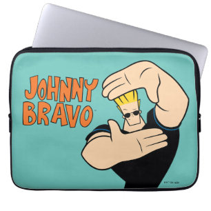 Housse Pour Ordinateur Portable Pose de trame photo Johnny Bravo