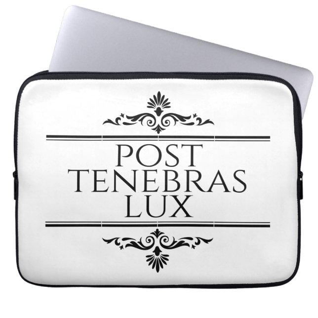 Housse Pour Ordinateur Portable Post Tenebras Lux (Devant)