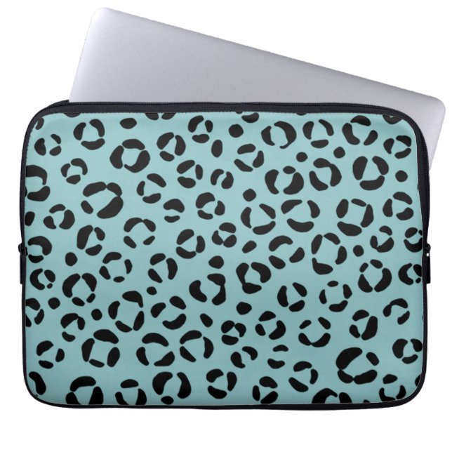 Housse Pour Ordinateur Portable Poster de animal turquoise (Devant)