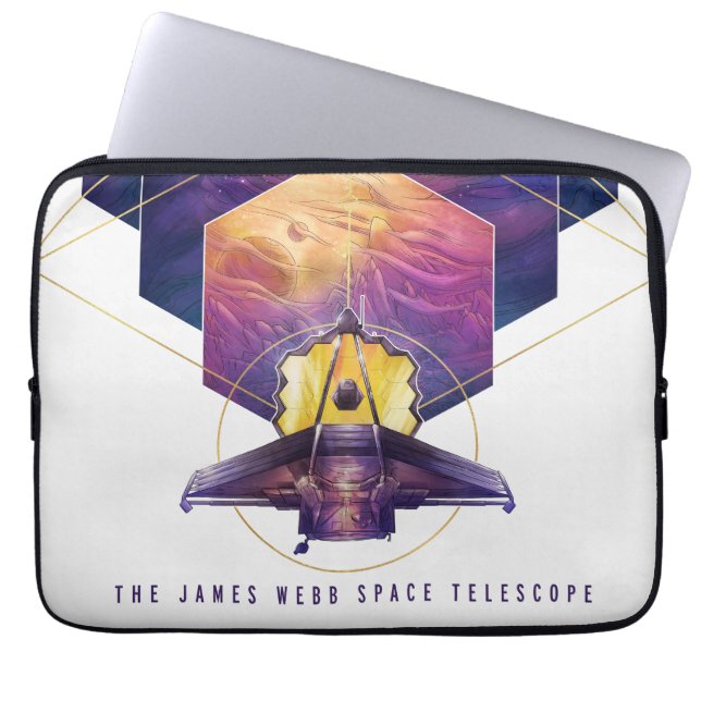 Housse Pour Ordinateur Portable Poster du télescope spatial James Webb. (Devant)