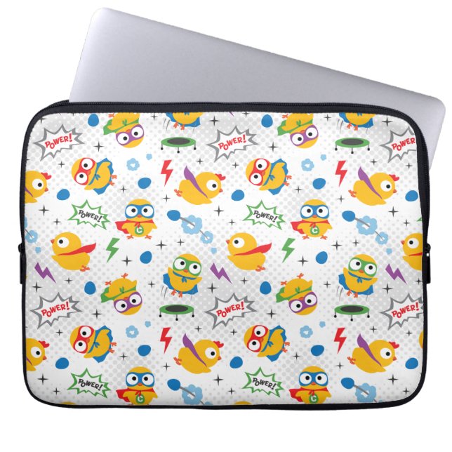 Housse Pour Ordinateur Portable Poulet de superhéros (Devant)