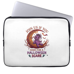 Housse Pour Ordinateur Portable Poupée vaudou croissant de lune violette Dare Hall