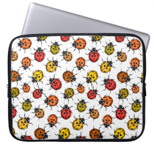 Housse Pour Ordinateur Portable Poupons colorés sur blanc