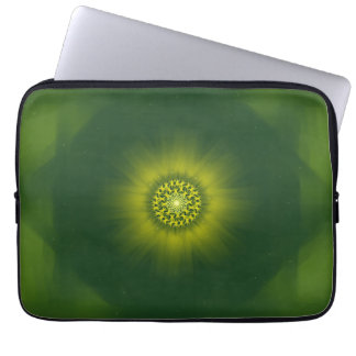 Housse Pour Ordinateur Portable Poussière d'Or en Fleur – Fractale Botanique
