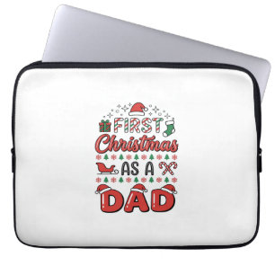 Housse Pour Ordinateur Portable Premier Noël Papa Fête