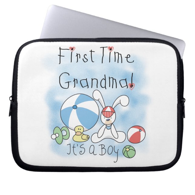 Housse Pour Ordinateur Portable Première Grand-mère des cadeaux de garçon (Devant)