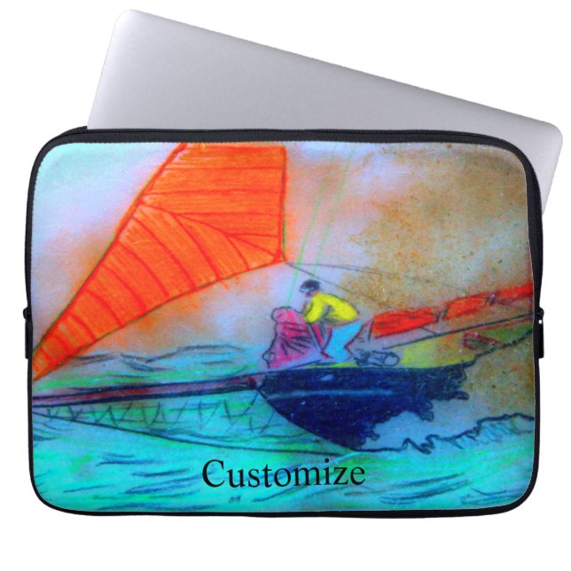 Housse Pour Ordinateur Portable Prendre le jib Thunder_Cove (Devant)