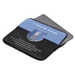 Housse Pour Ordinateur Portable Prière à l'Archange Saint Michel en pensant à vous